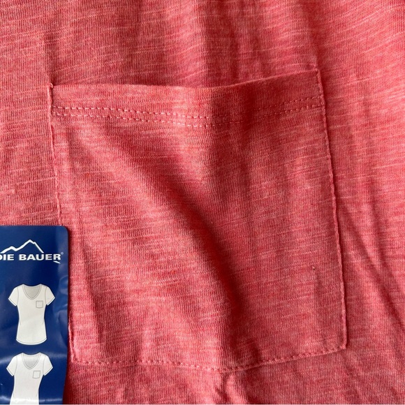 Eddie Bauer women’s v neck t shirt XXXL salmon color new NWT - Picture 4 of 6